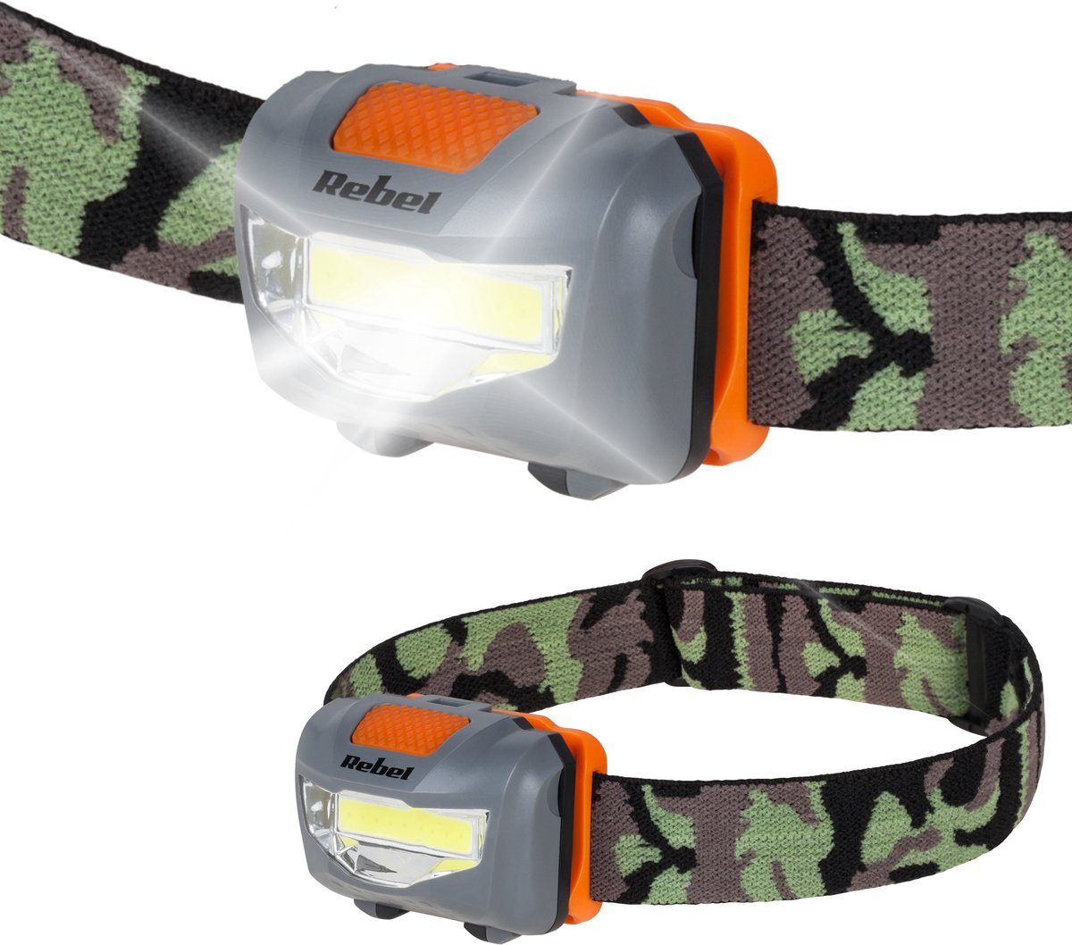 Rebel Serie - LED Hoofdlamp - 3W - Cobb - 3xAAA