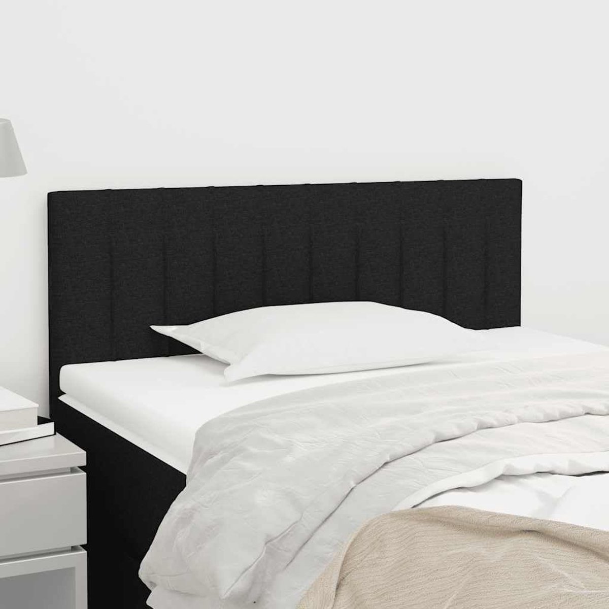 Hoofdeinde Bed - Beddecoratie Slaapkamer - Comfortabel Lezen - In Hoogte Verstelbaar - 80 x 5 x 88 cm - Zwart
