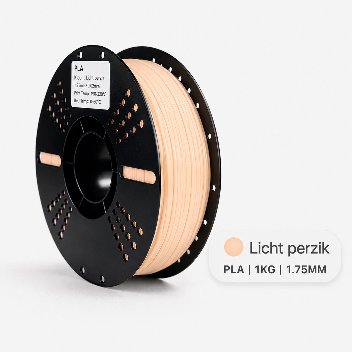 PLA+ Filament – Lichtperzik – 1.75mm – 1KG – Koppelprint