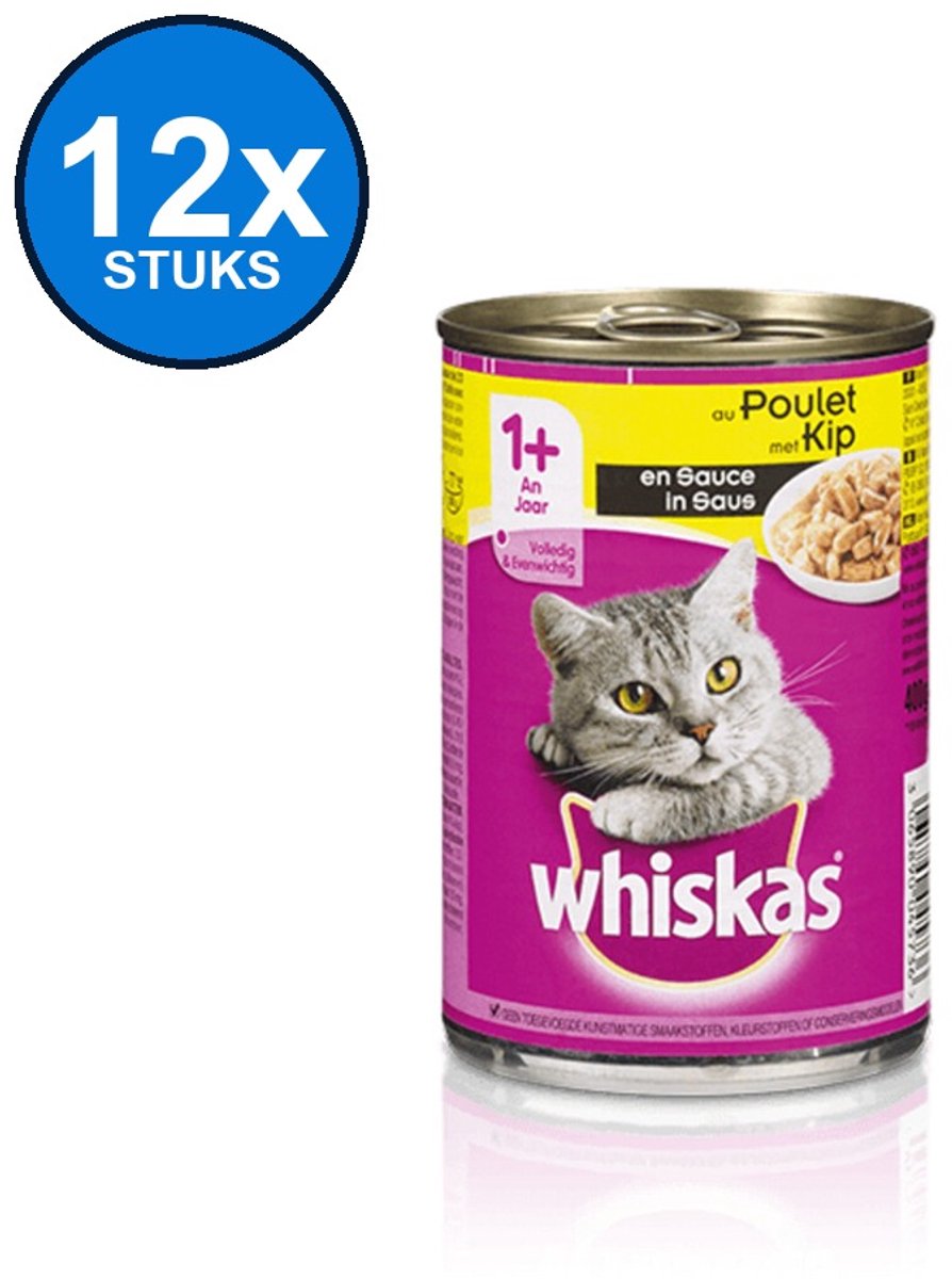 Whiskas Whiskas Adult - Brokjes in Saus Kip - Kattenvoer - 400g