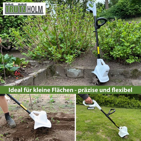 TRUTZHOLM Accu-Frees 20V met 2x 2Ah Accu & Lader - 19cm Werkbreedte 24 Messen - Heavy Duty Gemotoriseerde Dissel Tuinfrees van TRUTZHOLM — afbeelding 5
