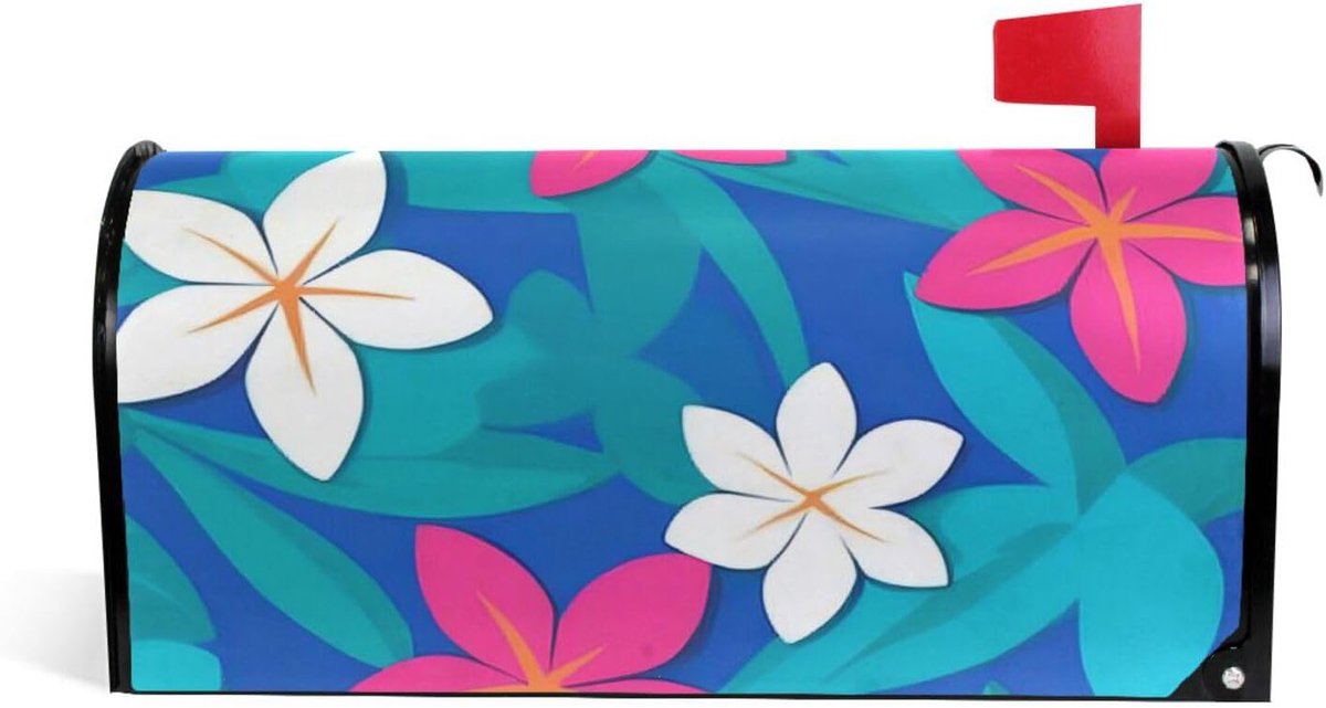 Brievenbus Decoratie - Brievenbus Cover - Huis Versieren - Magnetisch PVC - 45 x 50 cm - Bloemen Print