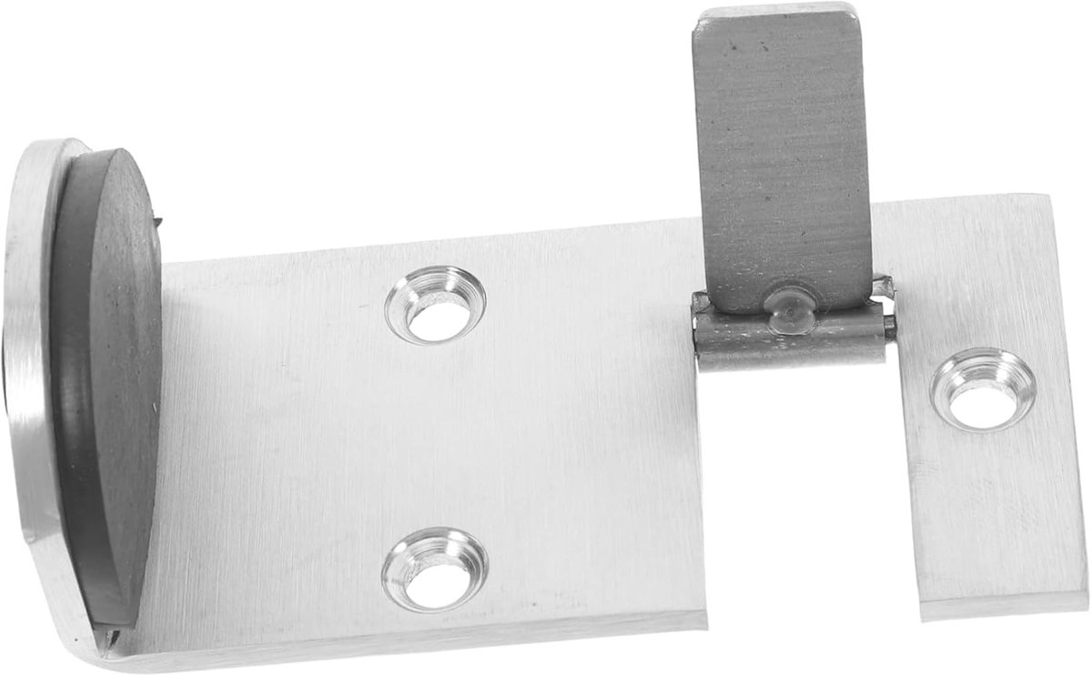 Deur Stopper - Deurklem Deuropener - Veilig Deuren Openen - Met Veiligheidsbegrenzer - 10 x 5 x 3.5 cm - Zilver