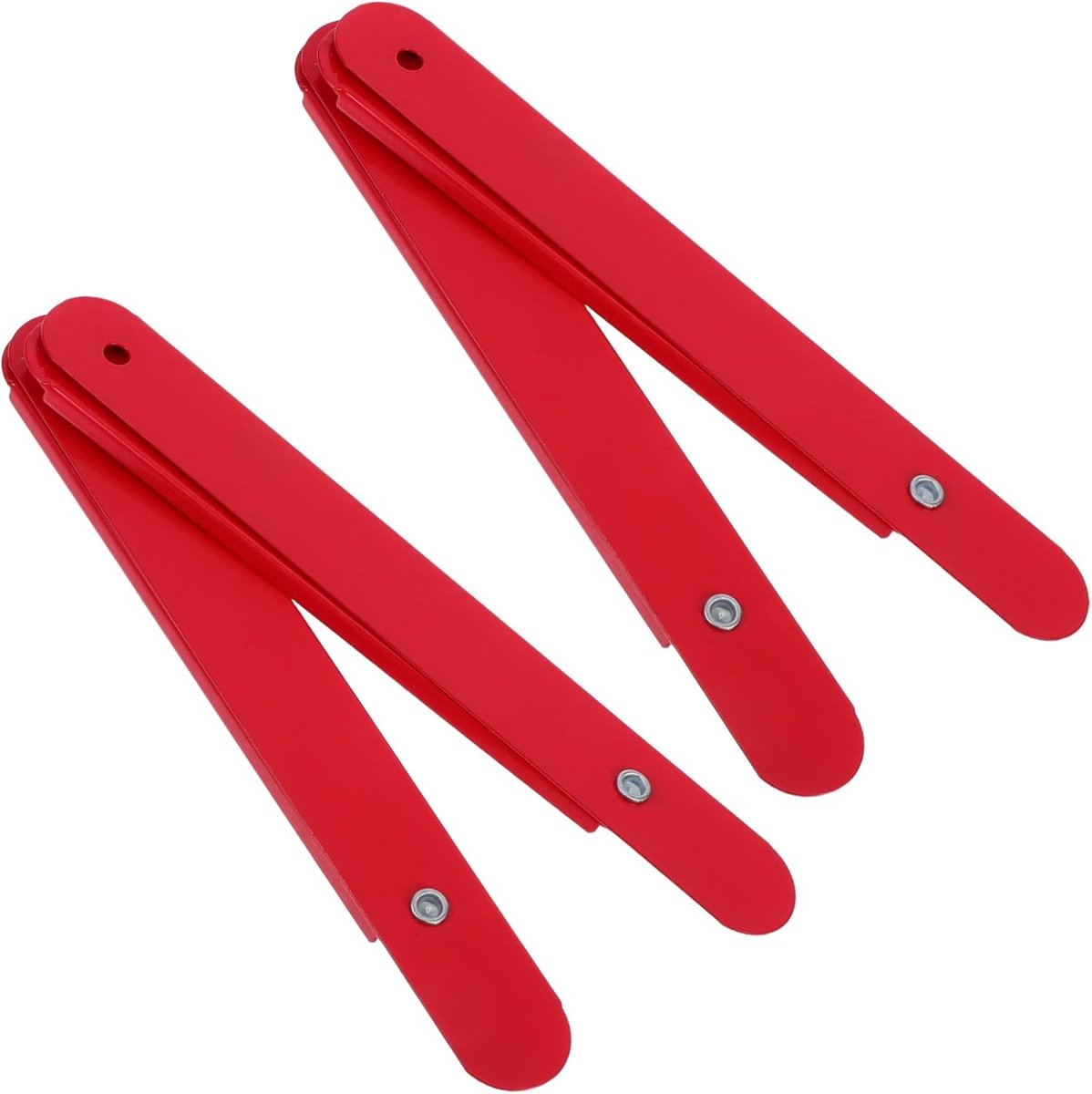Trapladder Stang Vervangingsset - Ladder Scharnier Onderdelen - Ladder Stabiliseren - Versterkte Aluminium Constructie - 21.50X3.00X1.00CM - Rood