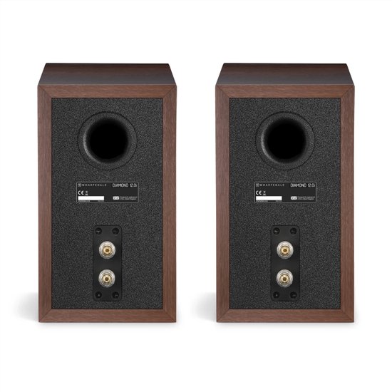 Wharfedale Diamond 12.0i Boekenplank Speaker - Heldere Middentonen - 2-weg - 100mm Driver - 55Hz-20kHz - Passieve Speaker - Walnoot van Merkloos — afbeelding 3