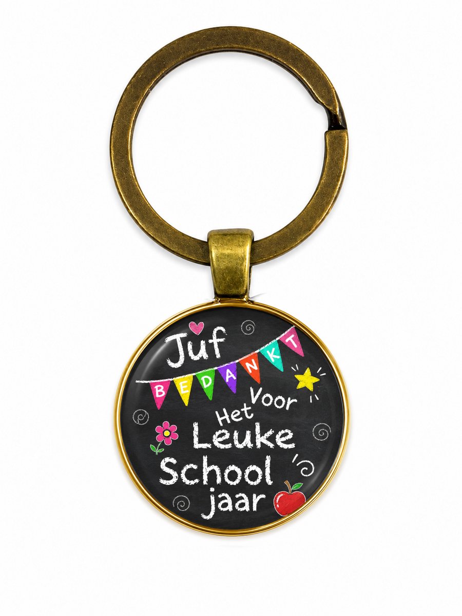 Sleutelhanger voor juf - Liefste Juf