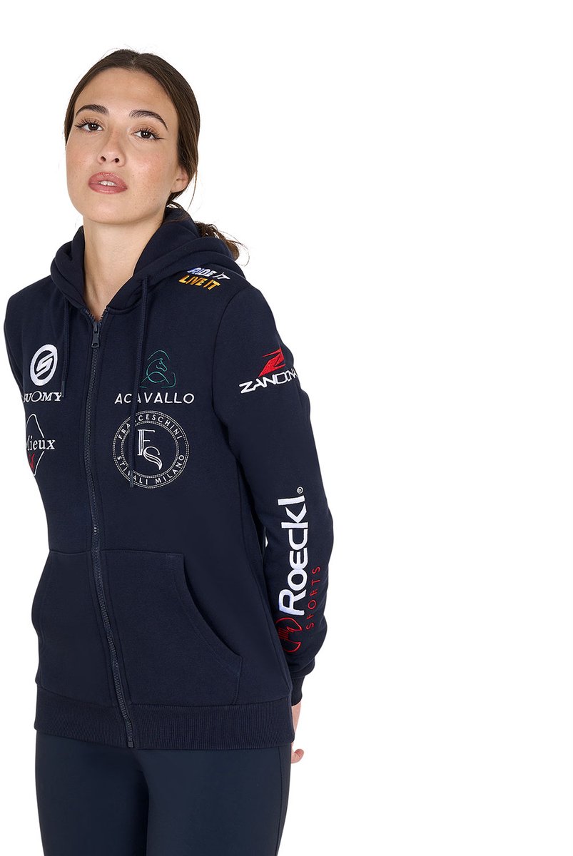 Equestro multi-logo Hoodie-XS