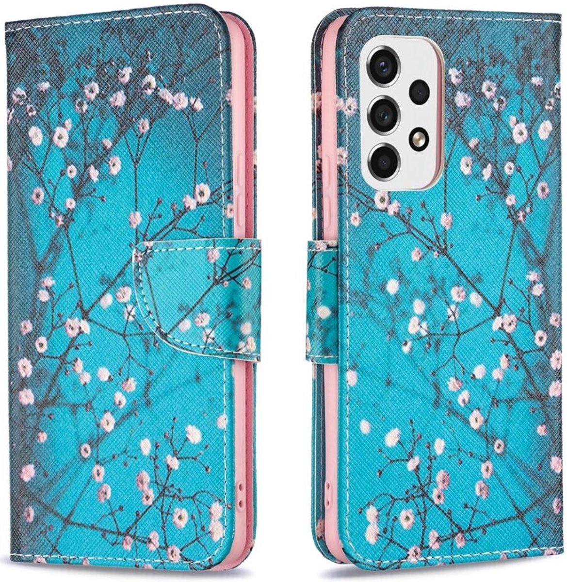 Hoesje Portemonnee Book Case Bloesem Print Geschikt voor Samsung Galaxy A53