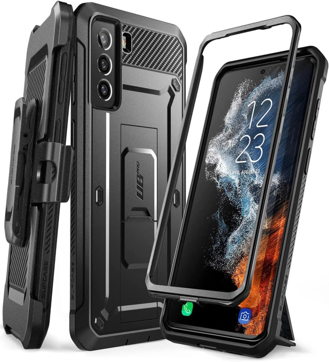 Supcase Backcase hoesje Geschikt Voor Samsung Galaxy S22 - Zwart