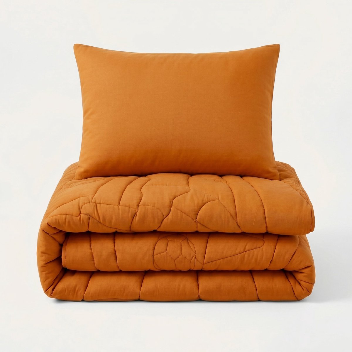 HappyBed Kinderdekbed zonder overtrek - Wasbaar dekbed - Dekbed zonder hoes - 2 in 1 dekbed - Dekbed met print - Hoesloos dekbed - Oranje