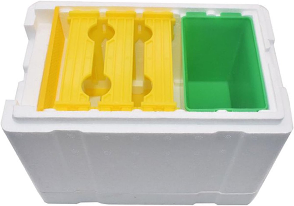 Bijenkorf Box - Koppeling Kweekbox - Bijenteelt Kolonie - Thermoschuim Constructie - 24 x 15 x 16.5 cm - Wit