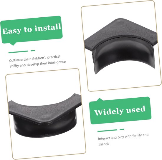 Billiard Tafel Pockets - Pool Tafel Liners - Tafel Beschermen - Slijtvast Plastic - 7x2.5x4 cm - Zwart — afbeelding 4