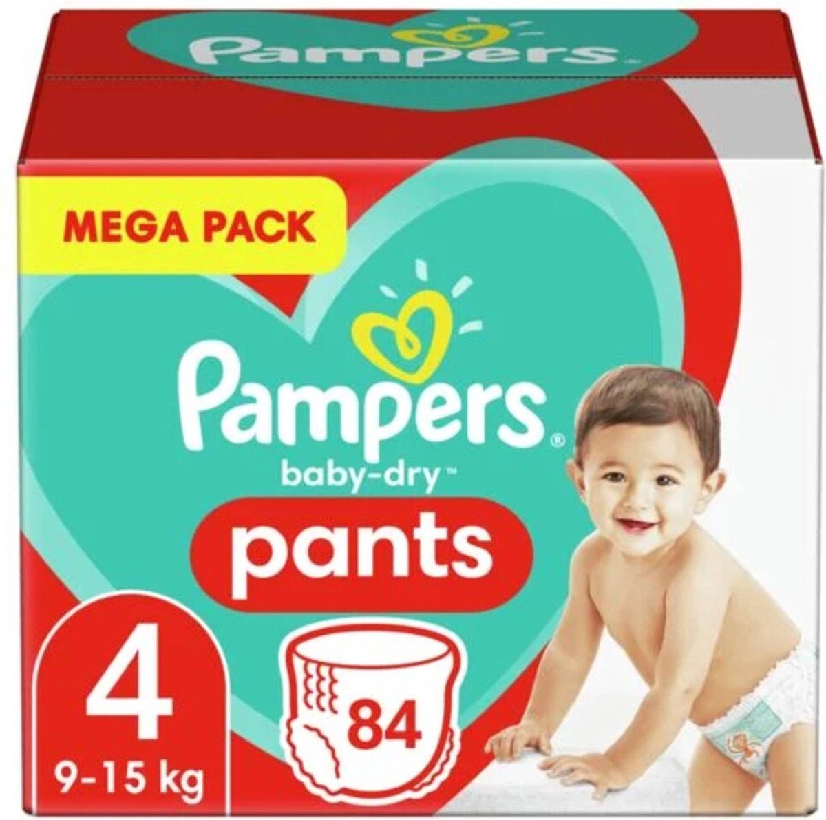 Pampers - Baby Dry Pants - Maat 4 (9kg-15kg) - 84 Luierbroekjes