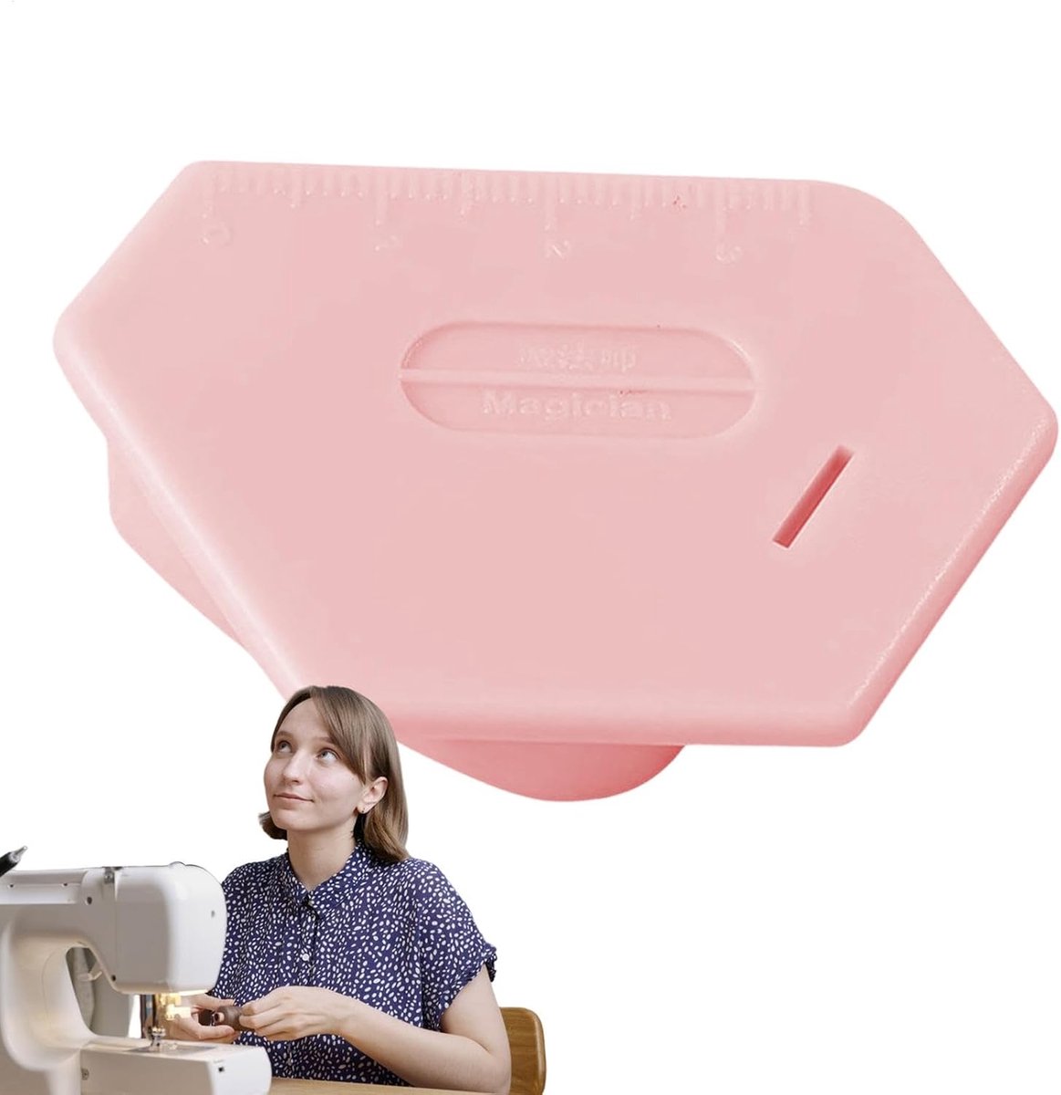 Magnetische Naaimachine Gids - Magneet Gids Zoom Gids - Nauwkeurig Naaien - Sterke Magneet Bevestiging - 6.7 x 4 cm