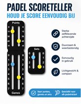 Chipa - Padel Score Teller – Zwart – Racket Scorekeeper – 2-delige Scorehouder voor Padel & Tennis – Scorekeeper Padel en Tennis - Eenvoudig te Bevestigen - Padelaccesoires - Tennisaccesoires - Padelscoreteller - Padel scorebord - Padel scoreteller