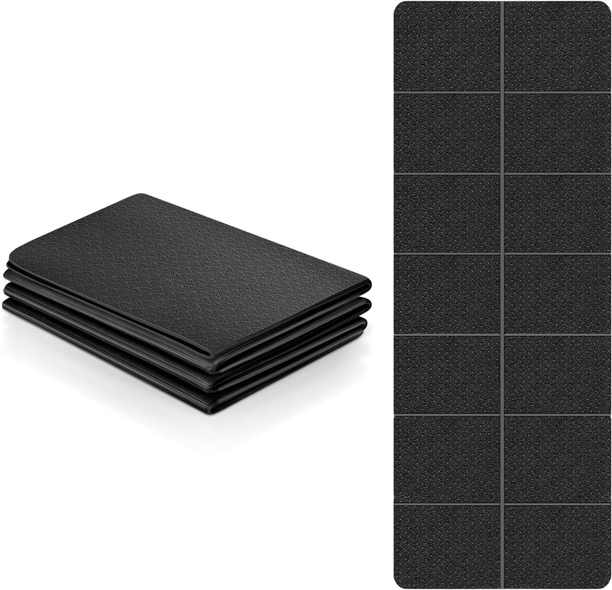Vouwbare Yogamat 4 mm Dikte - Antislip TPE Gymmat voor Yoga, Pilates, Fitness en Training