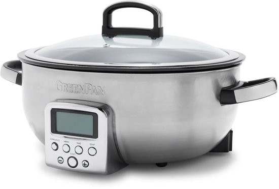 GreenPan Elite Omnicooker Stainless Steel 5.6L - PFAS-vrij