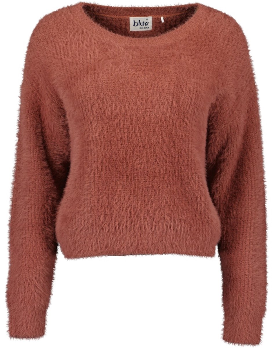 Blue Seven - dames - Trui 248174 rood ronde hals Blue Seven - maat 42