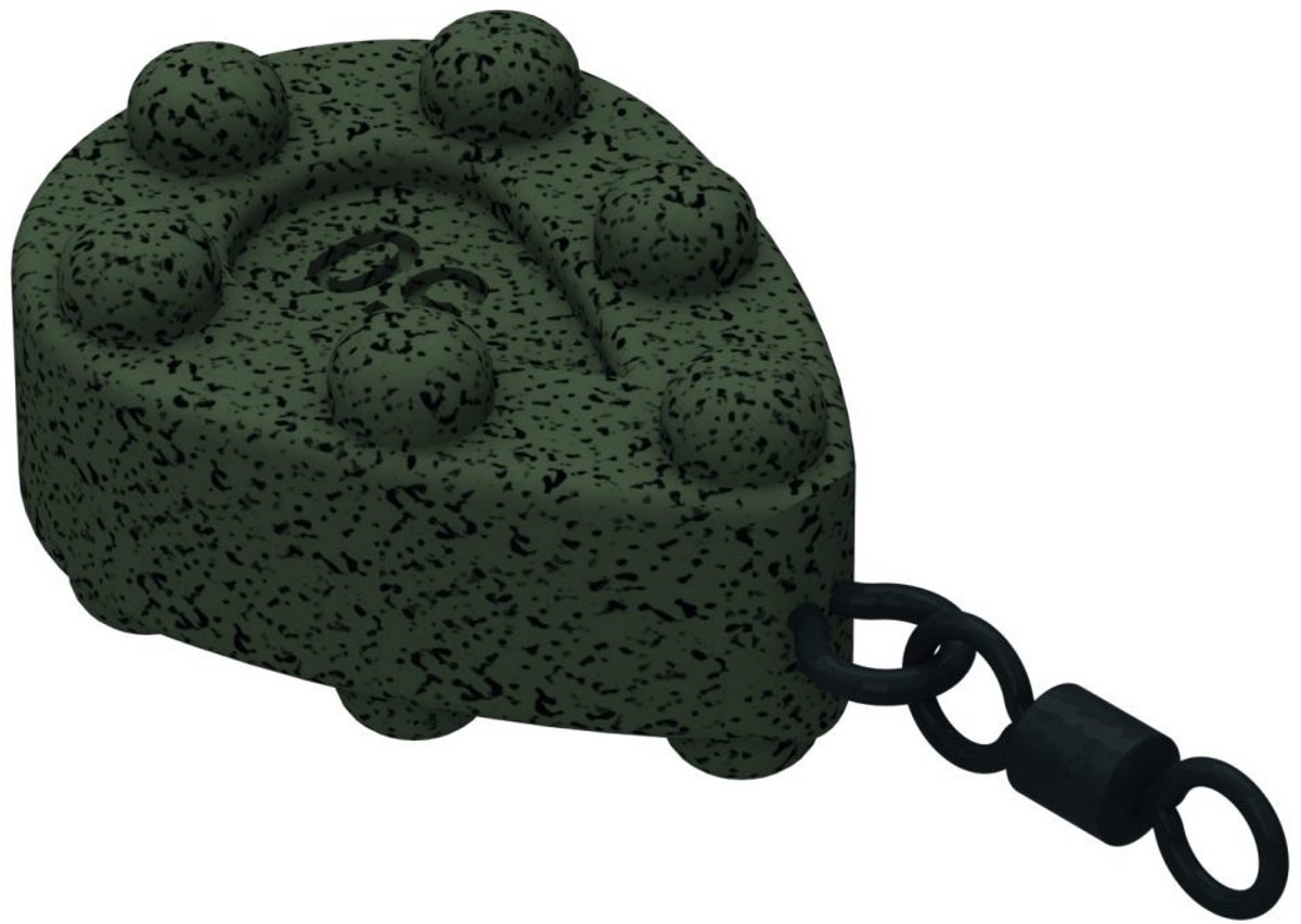Rigsolutions Loodvrij Stubby Pear wartelgewicht voor karper 120 Gram