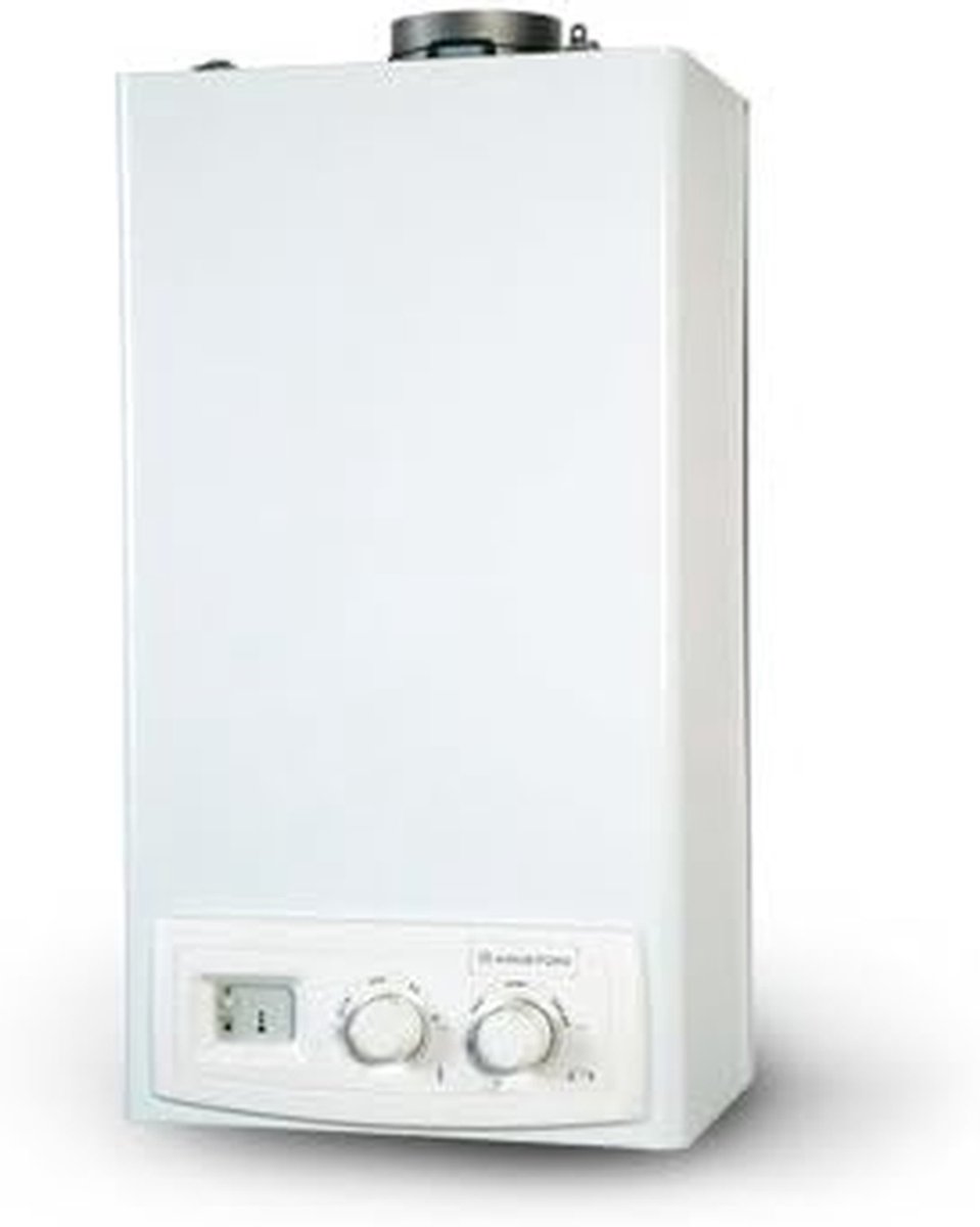 Doorstroomverwarmer - Geiser - Warm Water - Methaan Aangedreven - 10 Liter - Wit