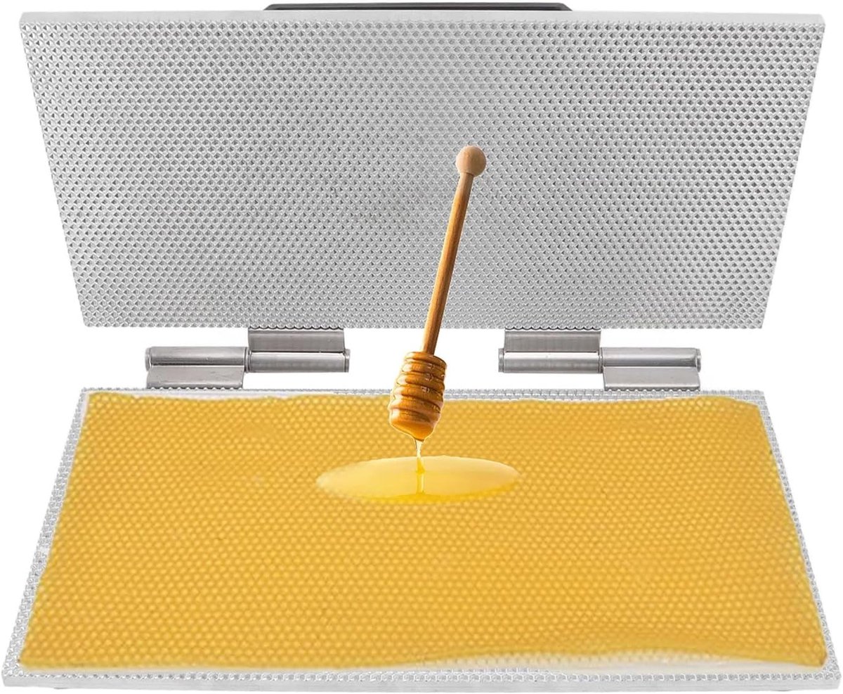 Bijenwas Foundation Machine - Vellen Pers Mal - Bijenteelt Optimaliseren - Aluminiumlegering Constructie - 41.5x19.5cm - Zilver