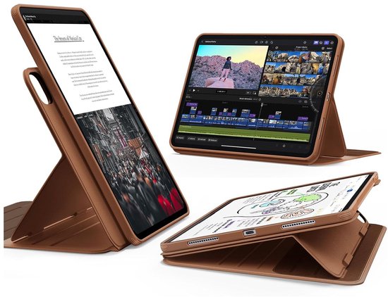 ESR Shift Hoes Voor IPad Pro 11 (2022-2018) – Magnetisch – Verstelbare Standaard – 9 Hoeken – Met Voor- En Achterkant – Zwart 1 miniatura