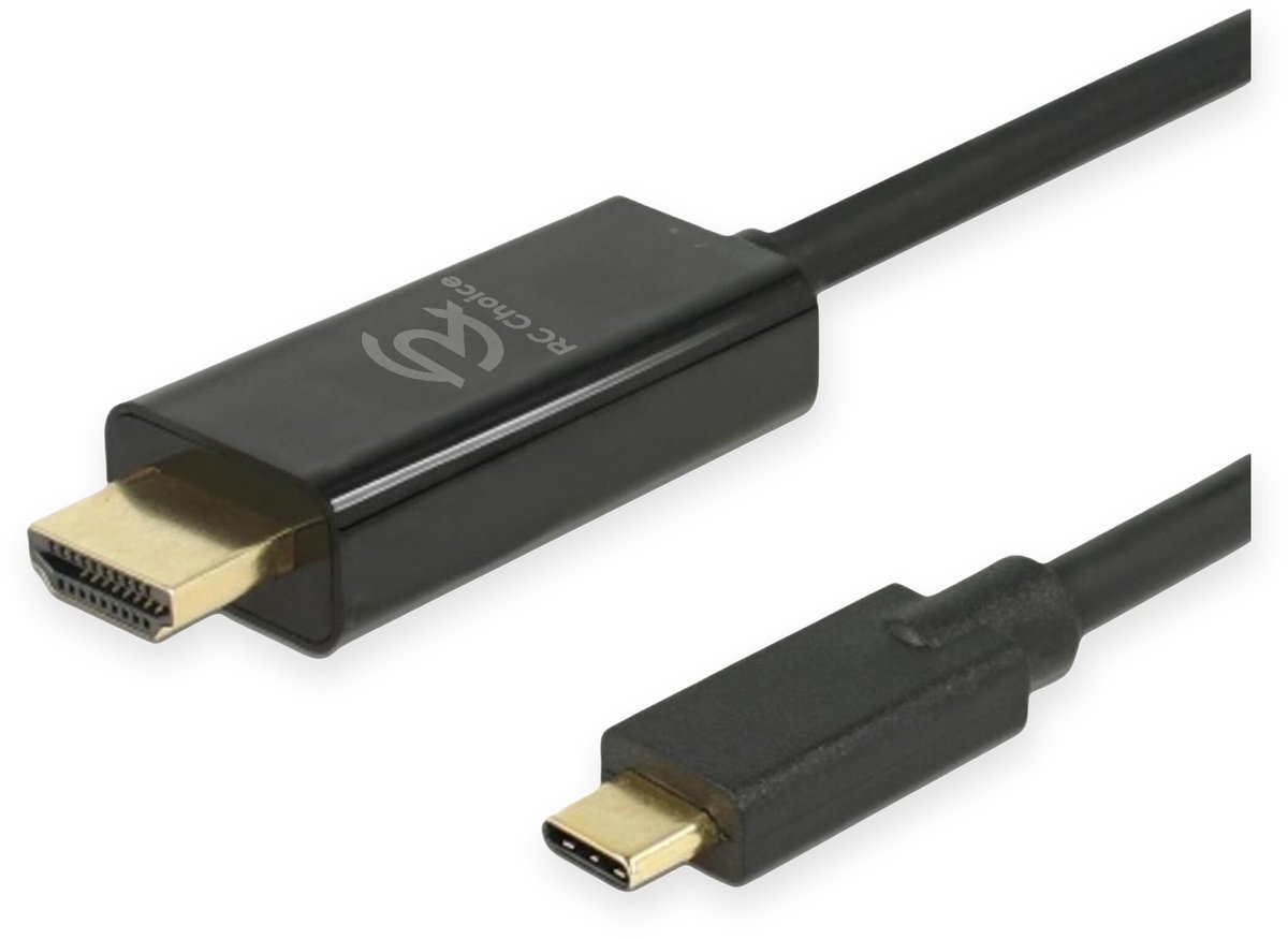 USB C naar HDMI Kabel - 4K 60Hz - 1.8 Meter - USB-C Male naar HDMI Male