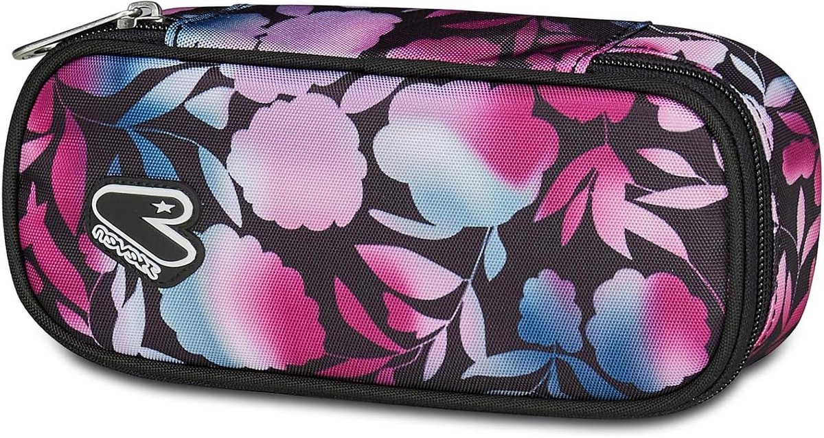 Pennenetui Ovaal - Etui Potloden - School Organisatie - Met Ritsvak - 23 x 10 x 55 cm - Fuchsia