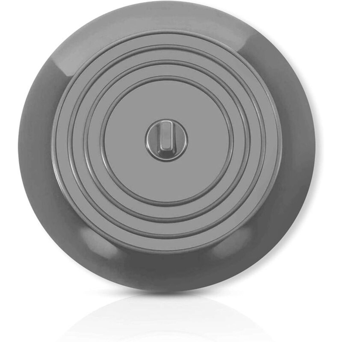 Badkuipstop, verkrijgbaar in 5 kleuren; gootsteenstop, 15,2 cm diameter; badkamer- en keukengootsteenstop - siliconen stop met zuignap.