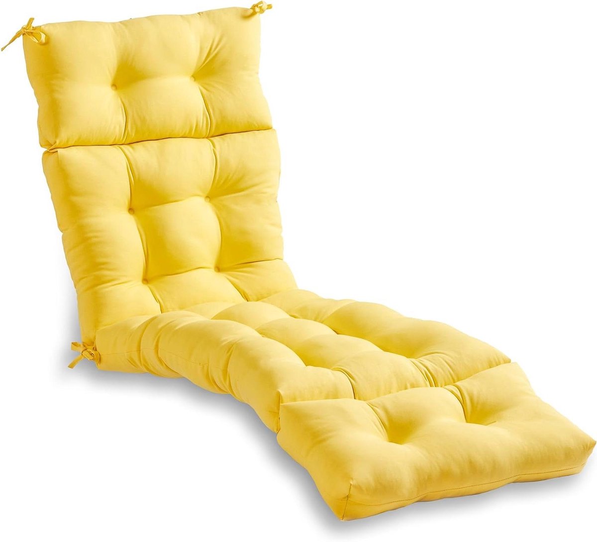 Loungestoel Kussen - Tuinkussen Stoelkussen - Buiten Ontspannen - Waterafstotend Stof - 183 x 56 cm - Zonnestraal