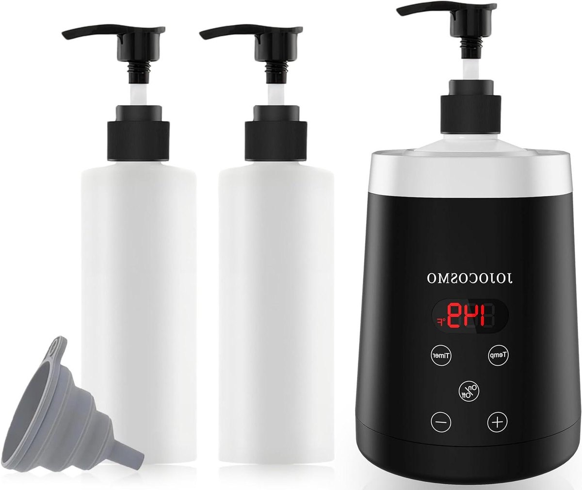 Massageolie Warmer - Olie Verwarmer - Massage Behandelingen - Snelle 360° Verwarming - 17.8 x 14.3 x 13.7 cm - Zwart