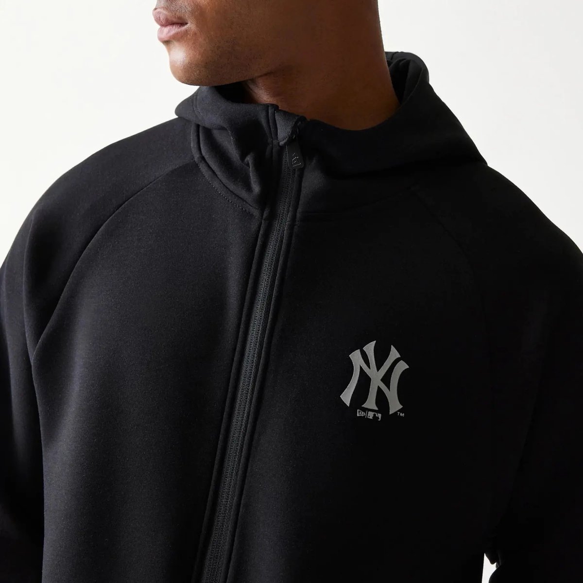 New York Yankees Bovenstuk Met Capuchon Met Rits New Era MLB Core Plus Zwart