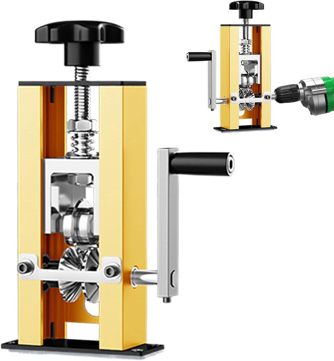 Automatische Draadstripmachine - Kabel Stripper Tool - Draden Strippen - Vergrote Stalen Rol - 1-25mm - Goud