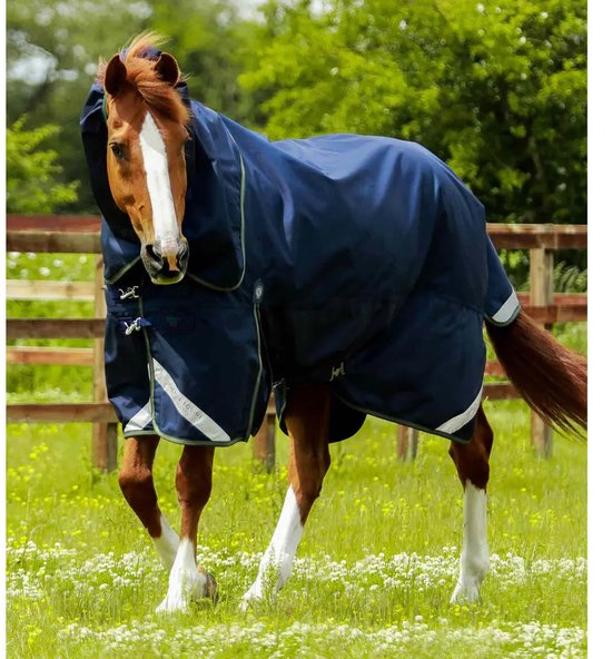 Outdoor paardendeken met halsbedekking Premier Equine Titan 40 g Outdoor paardendeken met halsbedekking Premier Equine Titan 40 g