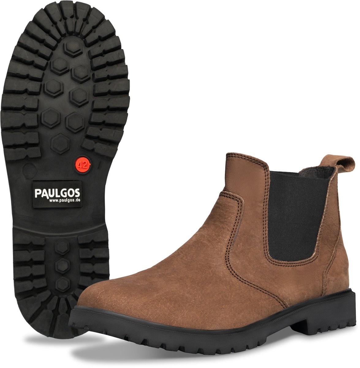 PAULGOS Chelsea-boots voor heren van echt leer – Maten 39–47, verkrijgbaar in 3 kleuren