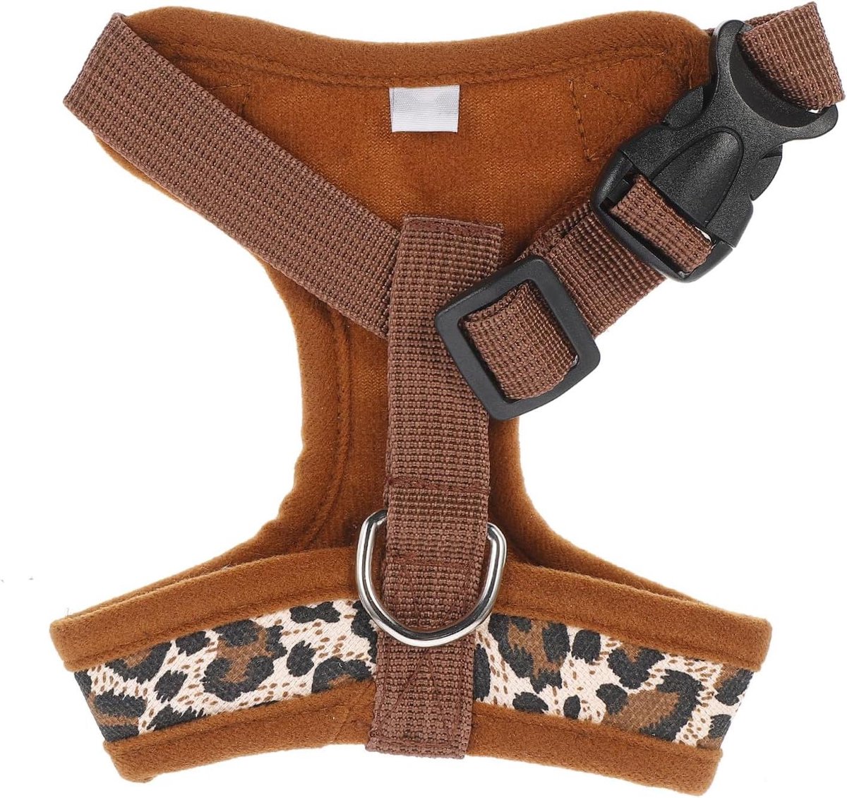 Huisdier Harnas - Hondentuigje Puppy - Veilig Wandelen - No-Choke Ontwerp - Maat XS - Léopardprint