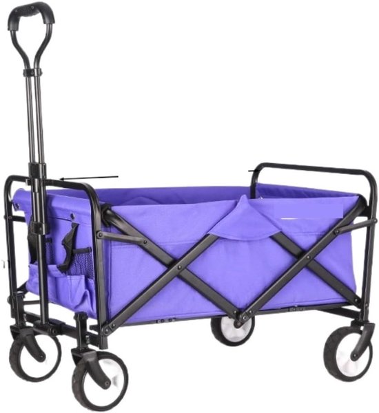 Bolderkar Tuinwagen - Transportwagen Inklapbaar - Outdoor Activiteiten - Grote Capaciteit - 60 kg Belasting - Zwart van Bolderkar — afbeelding 5