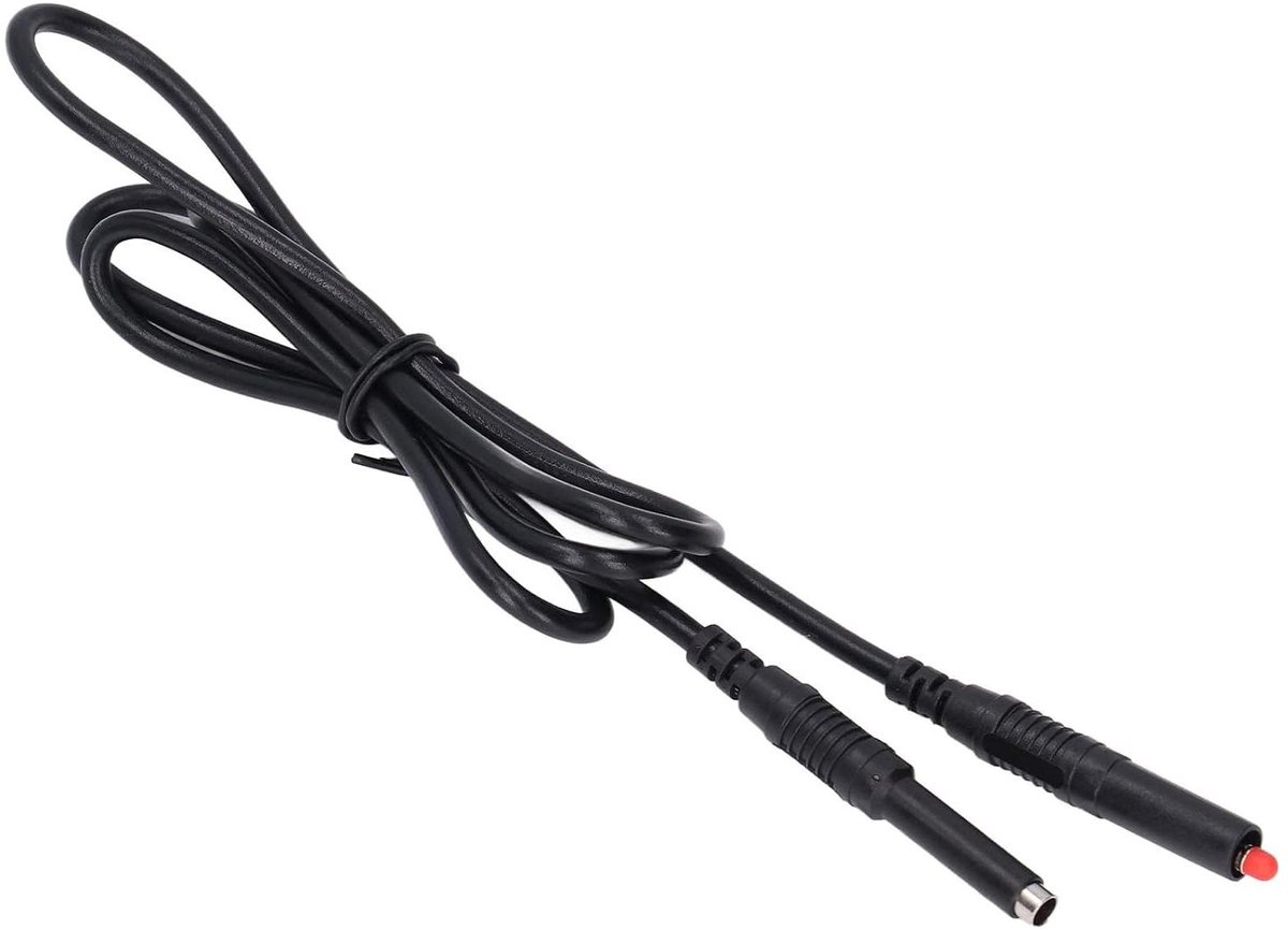 Meetsnoeren Banaanstekker - Testkabels Elektrisch - Accu Testen - Messing Geleiders - 4 mm - Zwart