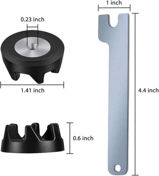 Blender Koppeling - Mixer Onderdeel - Apparaat Repareren - Universele Pasvorm - 36 mm - Zwart van Blender — afbeelding 5