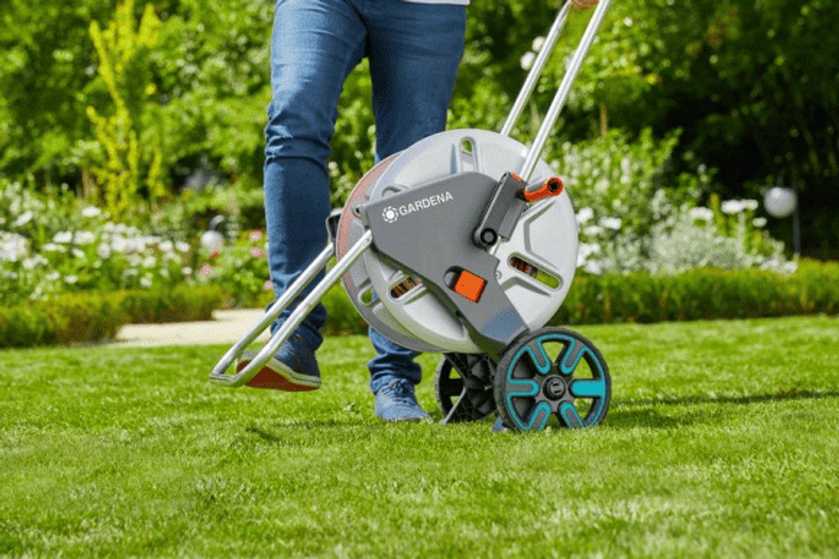 GARDENA CleverRoll slangenwagen M Metal set - slang 20m - verstelbare handgreep – foto 5