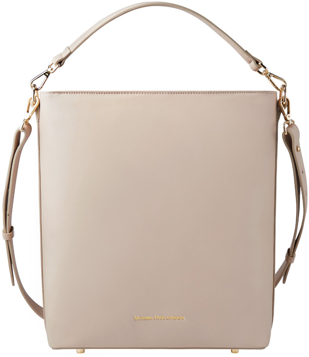 Victoria Hyde "Kloey" - Business tas - handtas organizer - Laptoptas 13 inch- Werktas - Imitatieleer - Dames Tassen - Schoudertas - Handtas met rits - Multifunctionele tas - ingebouwde compartimenten - met extra lange riem- Handtassen - Moonlight Wit