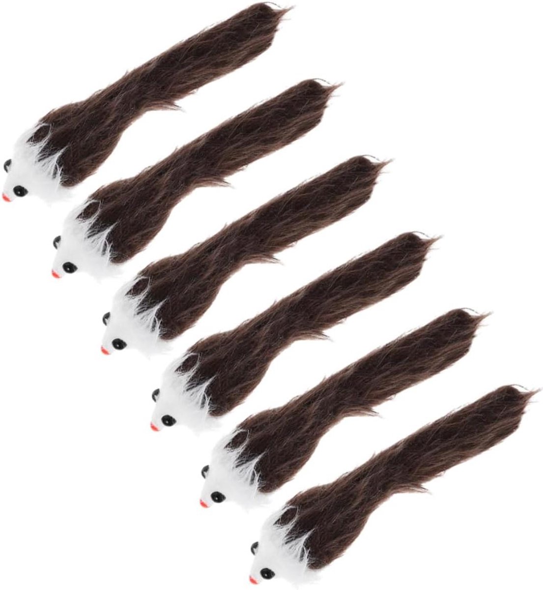 Kattenspeeltjes - Muis Speeltjes - Katten Vermaken - Met Kattenkruid - 6 Stuks - Gekleurd