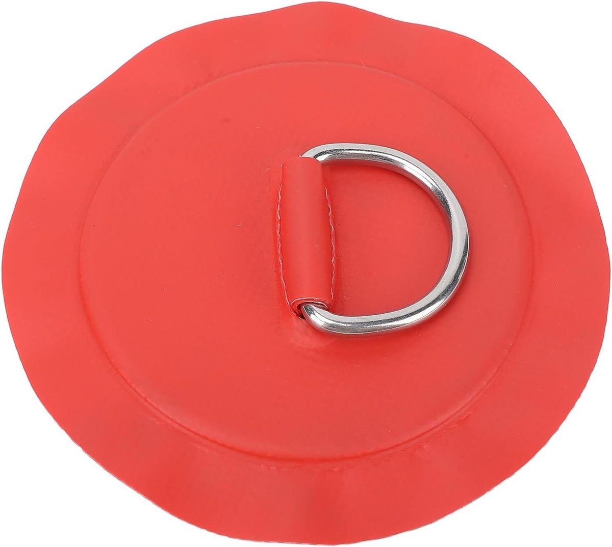 D Ring Patch voor Opblaasbare Boten, 110mm PVC Reparatie Patch voor Rubberboten en Kajaks, Multifunctionele Ronde D Ring Pad (Rood)