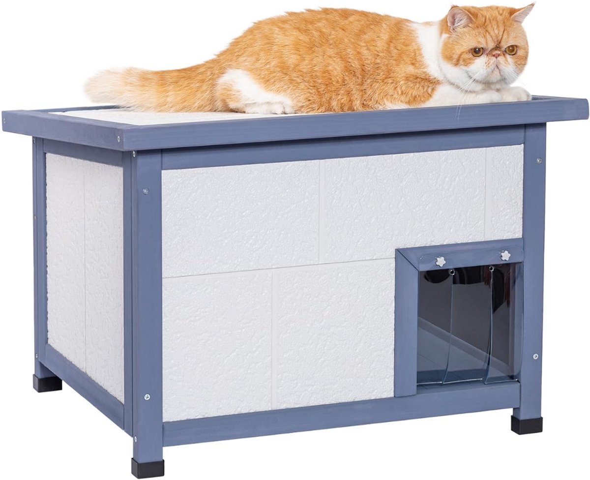 Zavio® Kattenhuis voor Buiten - Kattenhok - Kattenbak