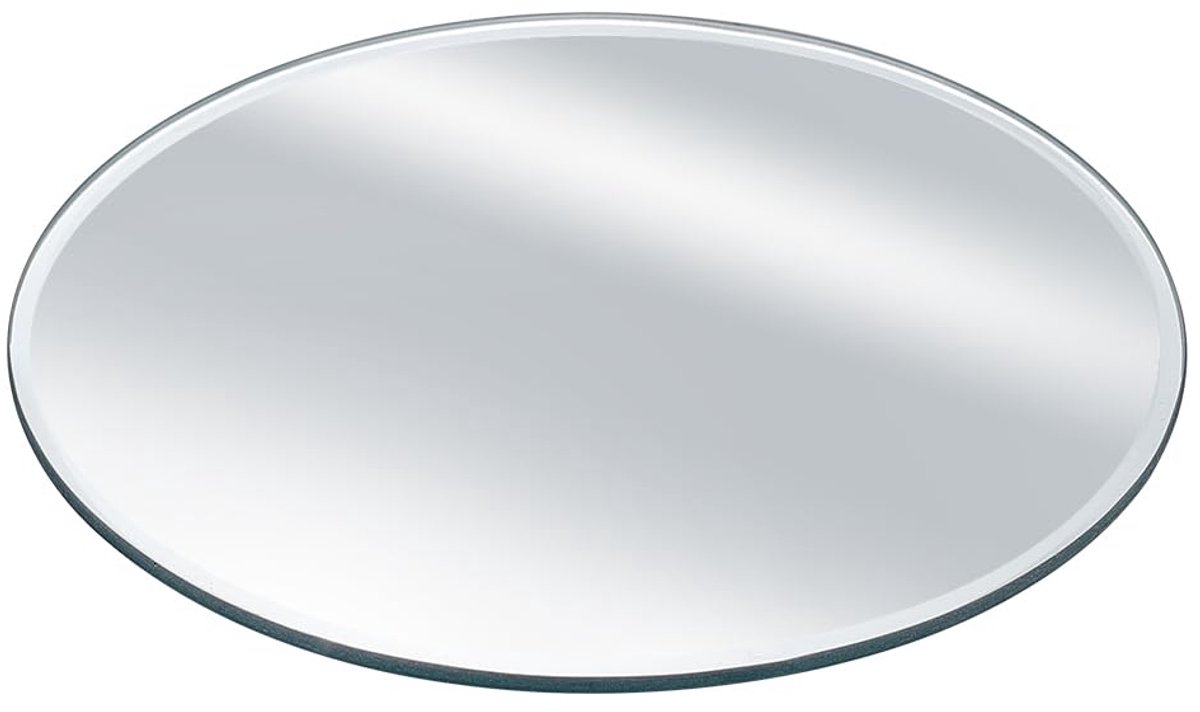 Ronde glazen spiegel 15cm met afgeschuinde rand voor wanddecoratie