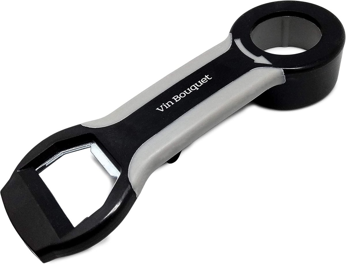 Mortier bier opener - RVS - Multifunctionele opener voor blikken, flessen en potten - Ergonomisch design