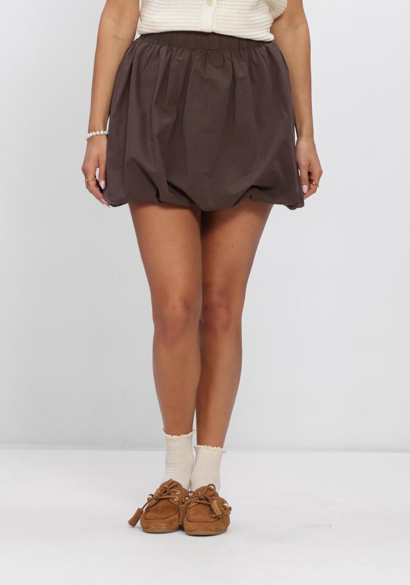 Ydence Skirt Izzy Dames - Korte rok - Bruin - Maat XL