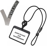 Kokkie Beveiligingspin met Kaarthouder voor Beveiligerspas - Set Beveiliging - Broche - Pashouder - Security - Kleding