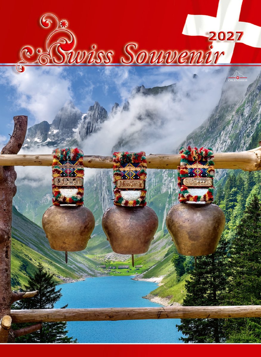 Calendaria - Wandkalender - Swiss Souvenir 2027 - Zwitserland - Kalender - Formaat: 31,5 x 23 cm