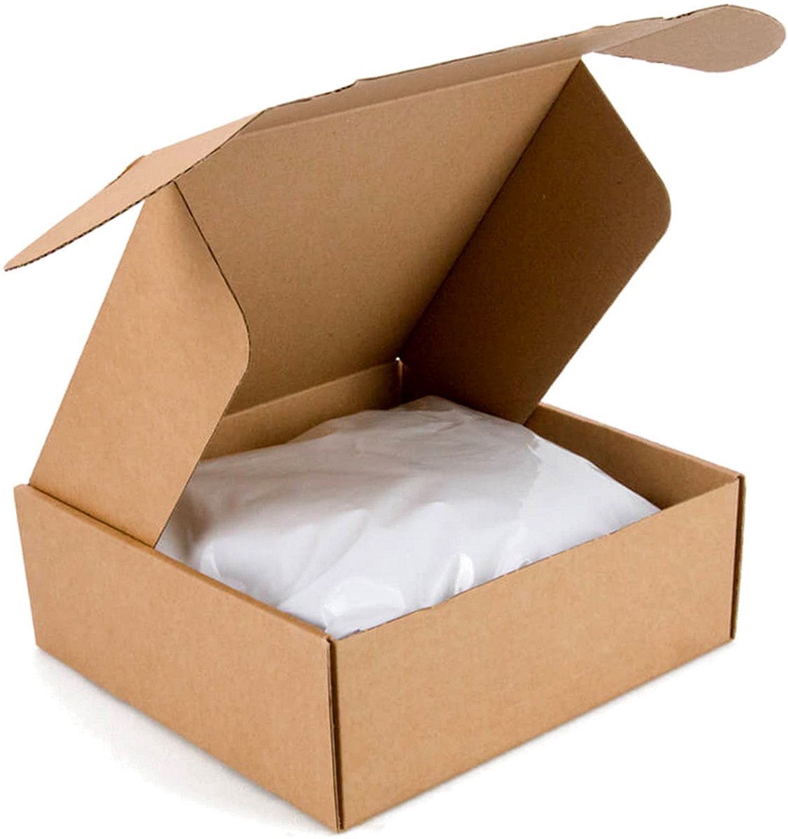 Inpakr Postdoosjes met Klepsluiting - 30 stuks - 233 x 233 x 85 mm - FEFCO 0427 - Bruin